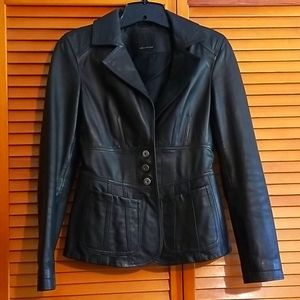The Limited Black Leather Jacket